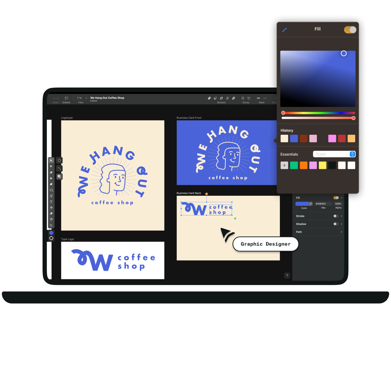 business cards desktop mockup