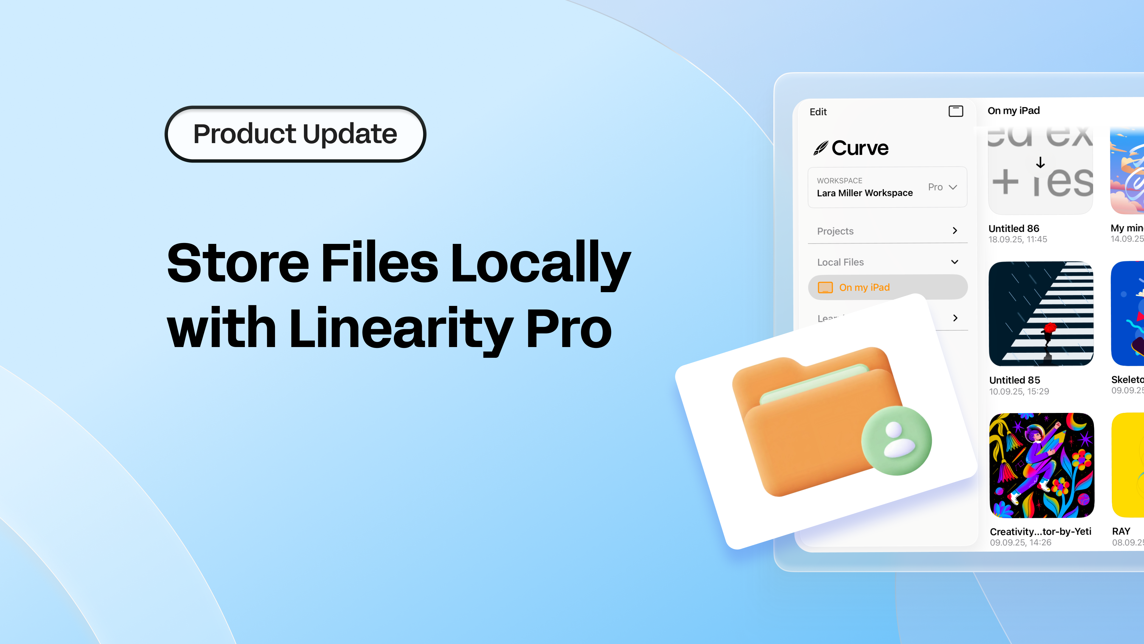 store files locally