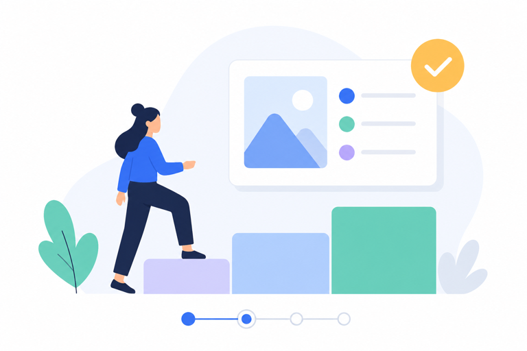 flat illustration onboarding