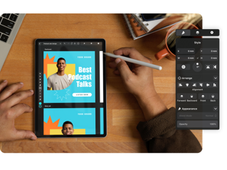 Best podcast talk design ipad