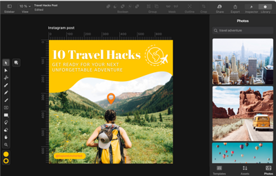 Mac screenshot Library Photos - Travel