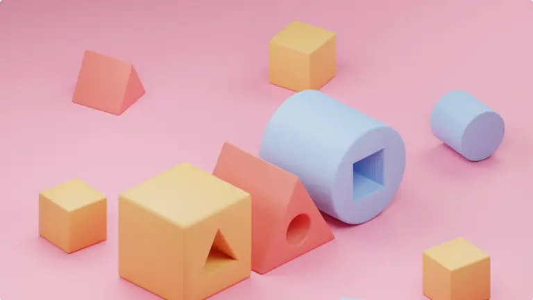 3D isometric blocks