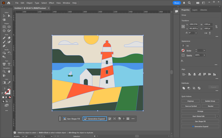 adobe illustrator interface