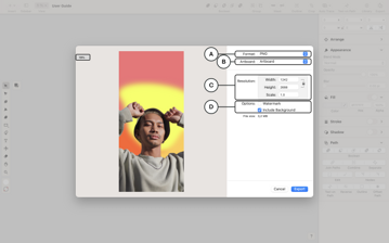 Export artboard as PNG