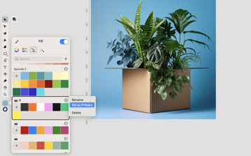 Set the primary color palette 2