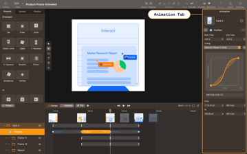 animation tab