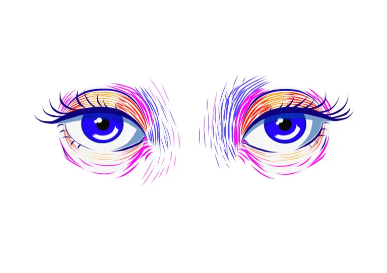 Vector illustration of eyes